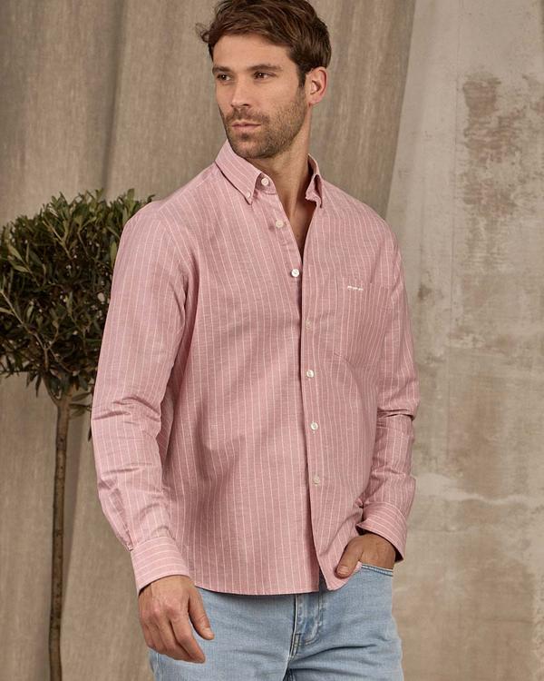 Chemise rayures fines rose Chemise rayures fines rose