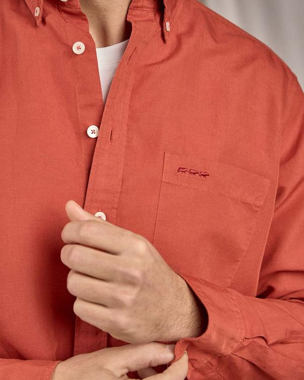 Chemise unie rose Chemise unie rose