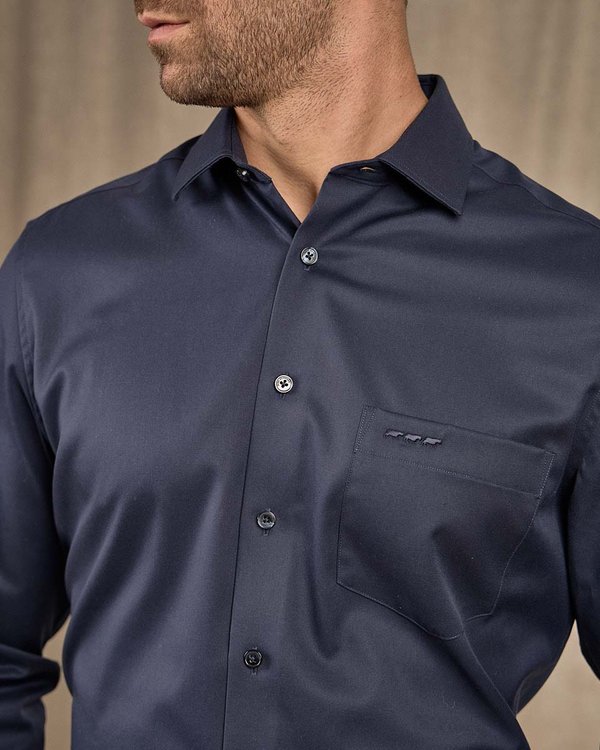 Chemise unie bleu Chemise unie bleu