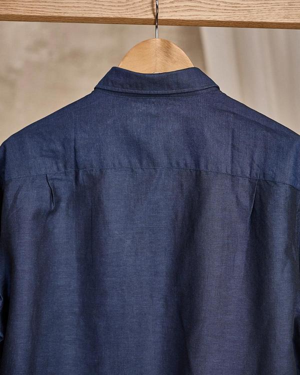 Chemise unie bleu