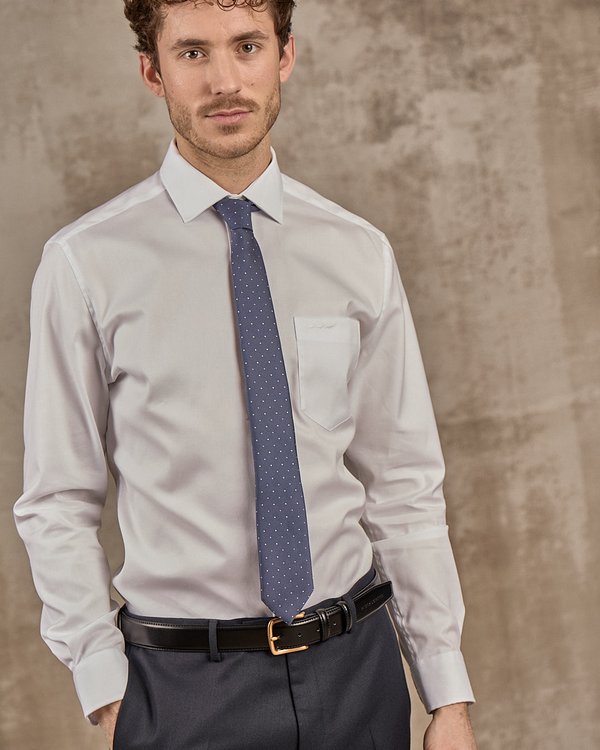Chemise unie blanc Chemise unie blanc