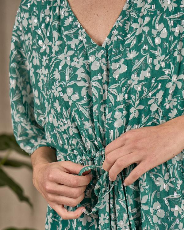 Robe longue imprimée vert Robe longue imprimée vert