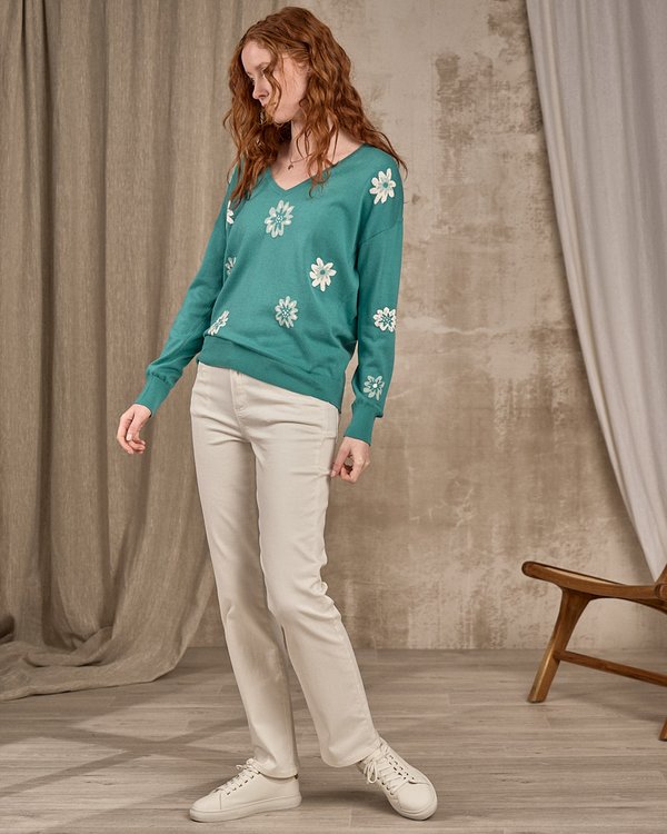 Pull col V vert Pull col V vert