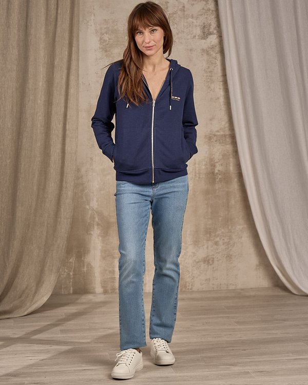 Sweat zippé bleu Sweat zippé bleu
