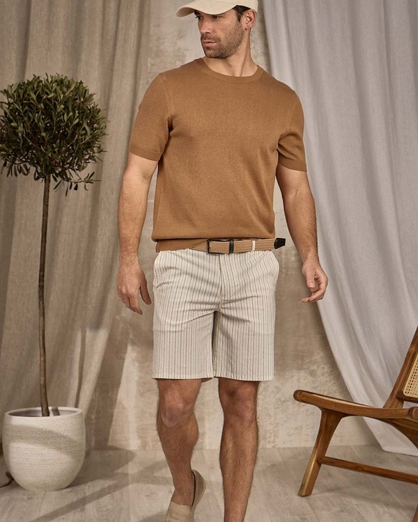 T-shirt maille beige T-shirt maille beige
