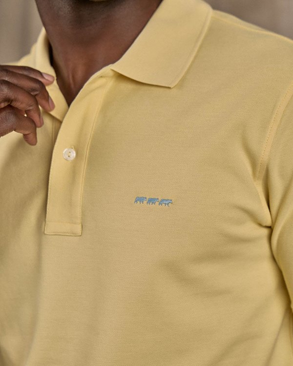 Polo Collin jaune Polo Collin jaune