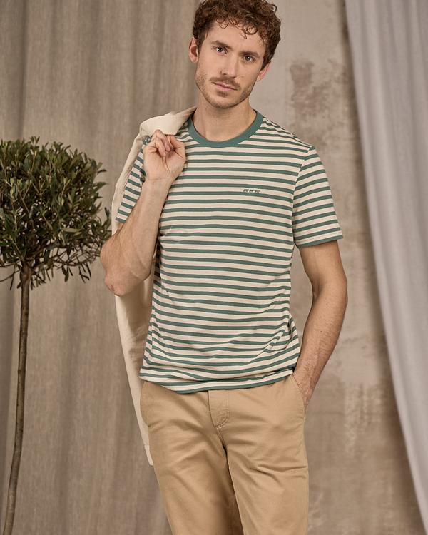 T-shirt rayé vert T-shirt rayé vert