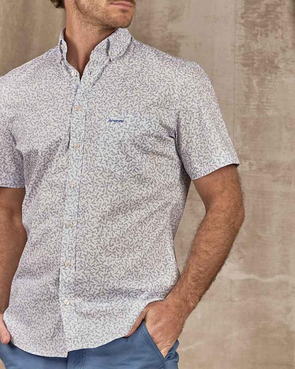 Chemise feuilles blanc Chemise feuilles blanc