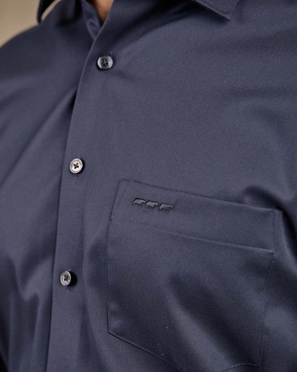 Chemise unie bleu Chemise unie bleu