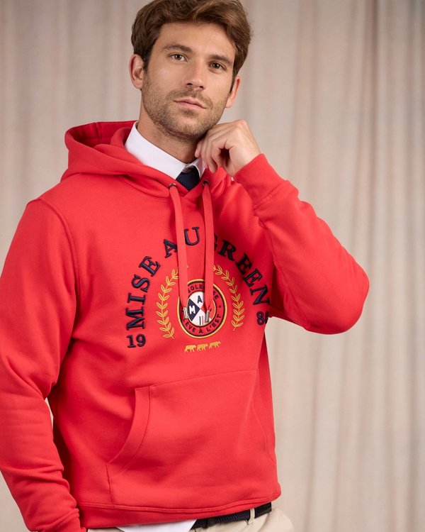 Hoodie blason rouge Hoodie blason rouge