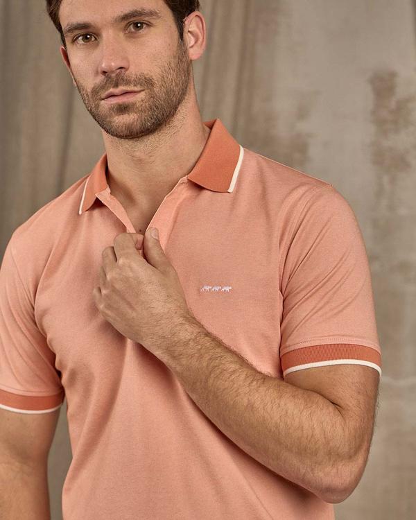 Polo chiné rose