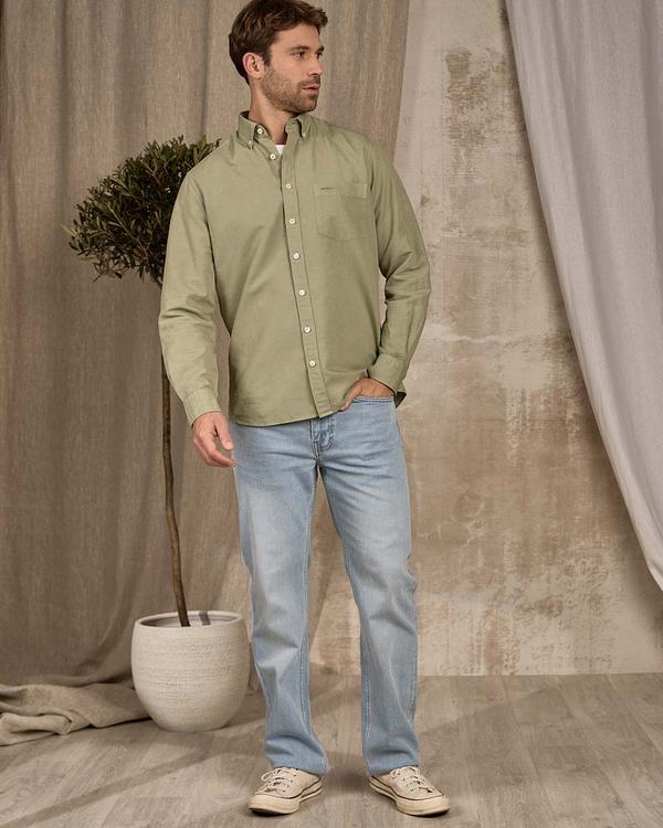Chemise unie vert Chemise unie vert