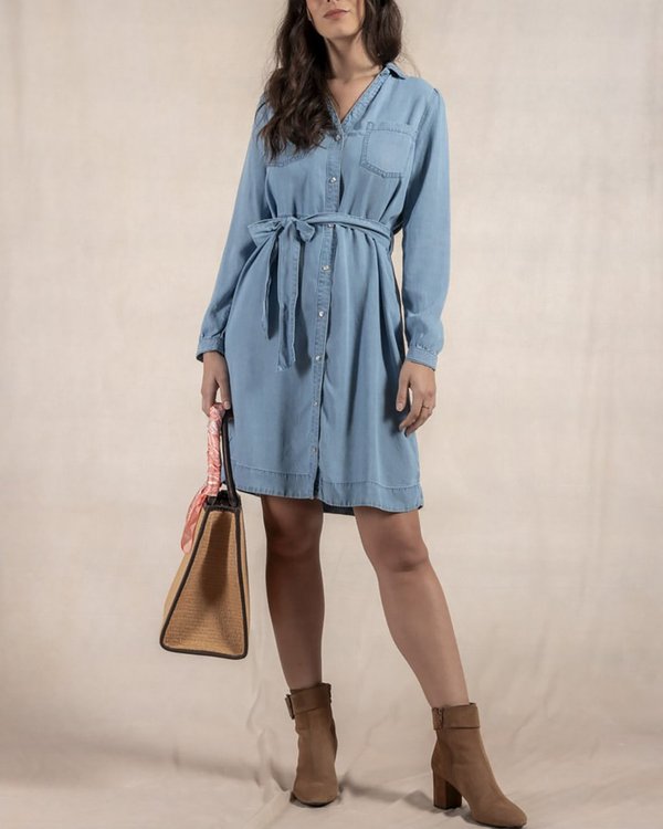 Robe chemise façon denim Robe chemise façon denim