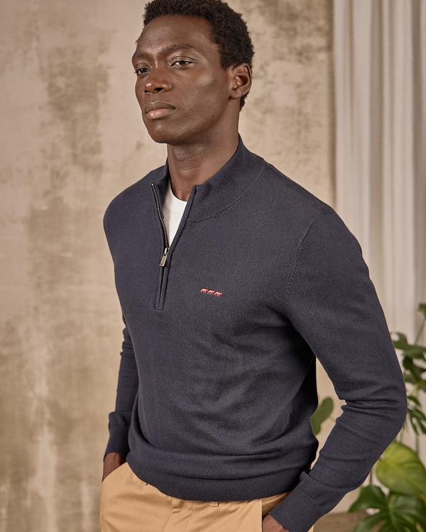 Pull col camionneur bleu Pull col camionneur bleu