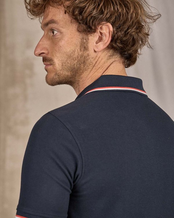 Polo manches longues bleu Polo manches longues bleu