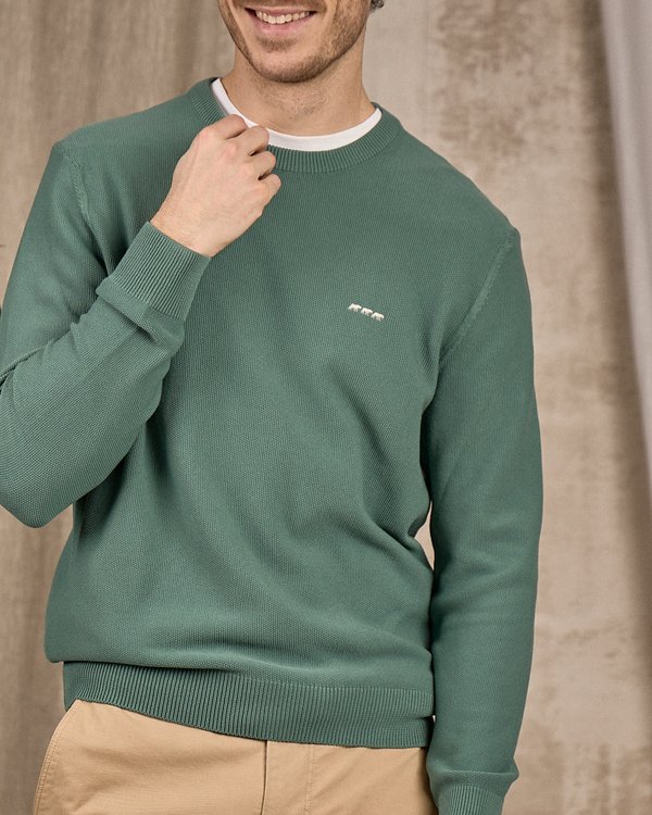 Pull nid d'abeille vert Pull nid d'abeille vert