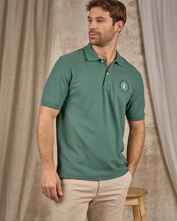 Polo blason vert Polo blason vert