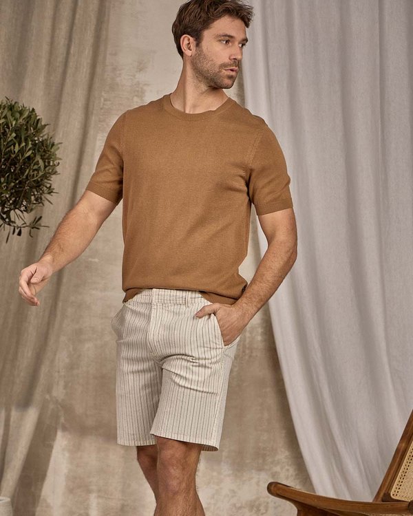 T-shirt maille beige T-shirt maille beige