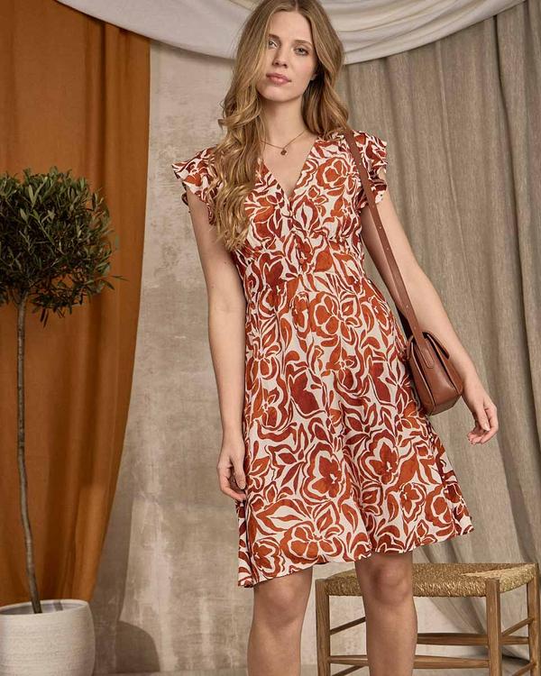 Robe imprimée rouge Robe imprimée rouge
