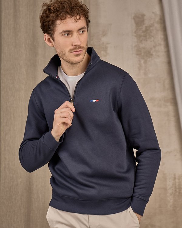 Sweat col camionneur bleu Sweat col camionneur bleu