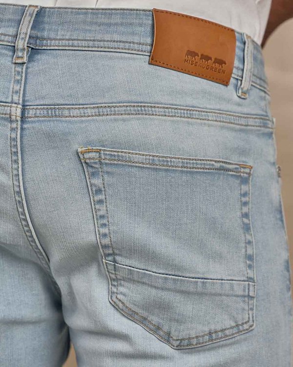 Jean coupe ajustée bleu Jean coupe ajustée bleu