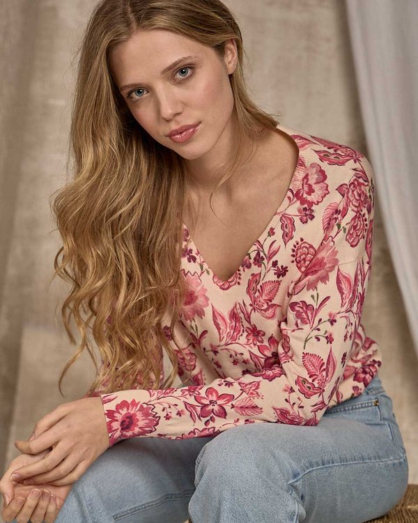 Pull Déborah rose