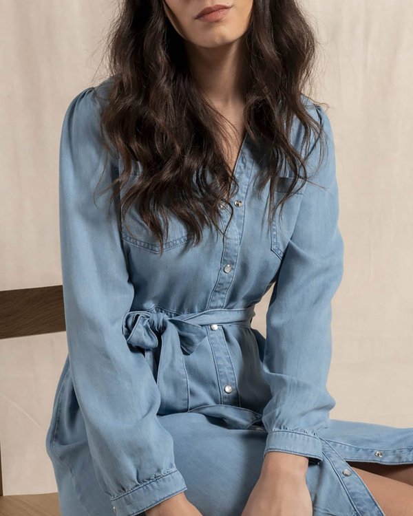Robe chemise façon denim Robe chemise façon denim