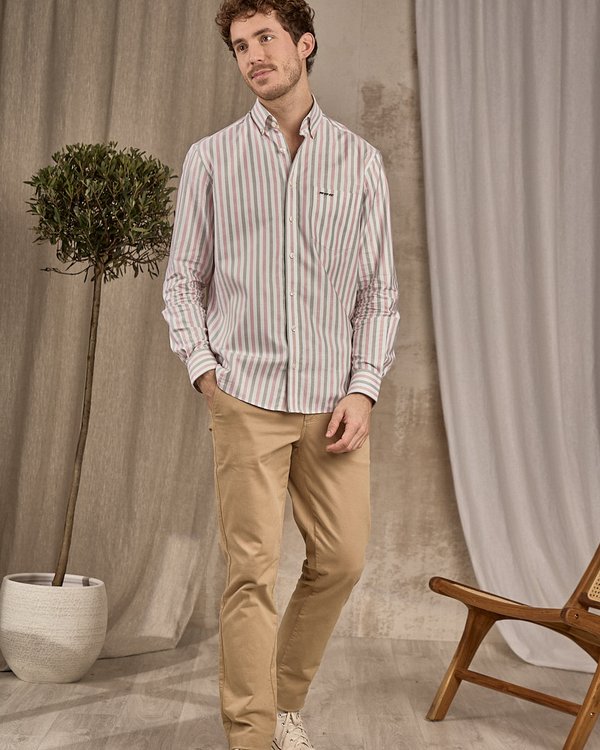 Chemise rayée rose Chemise rayée rose