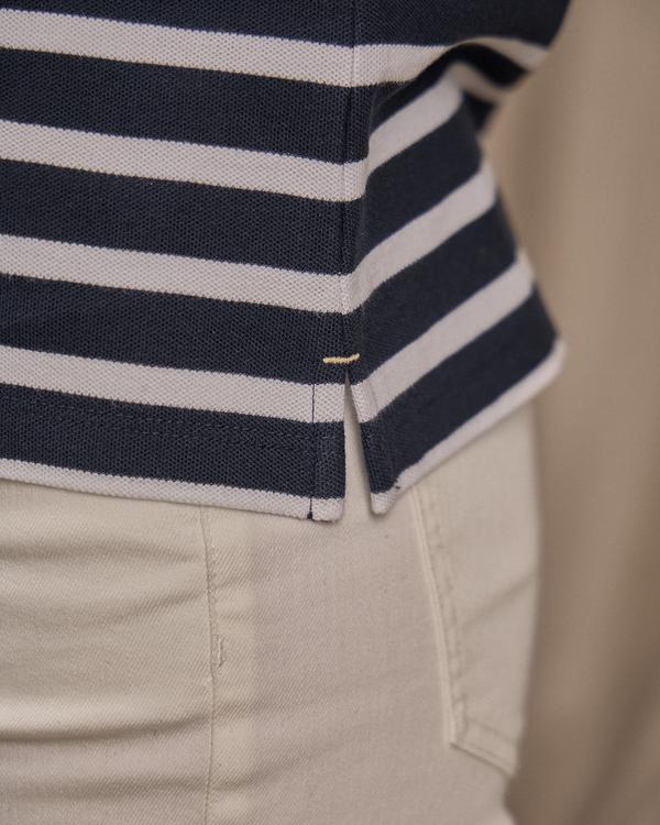 Polo marinière bleu