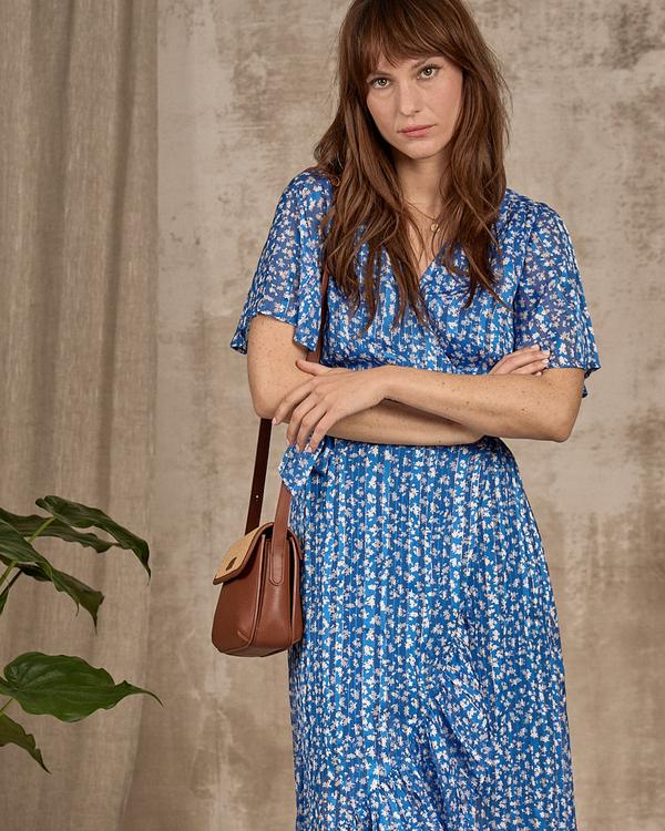Robe imprimée bleu Robe imprimée bleu