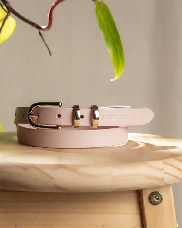 Ceinture fine en cuir lisse Ceinture fine en cuir lisse