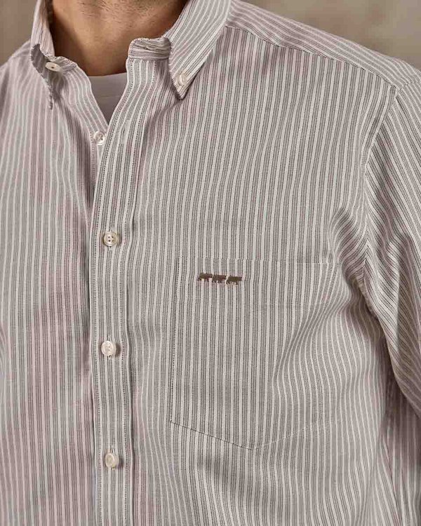 Chemise à rayures beige Chemise à rayures beige