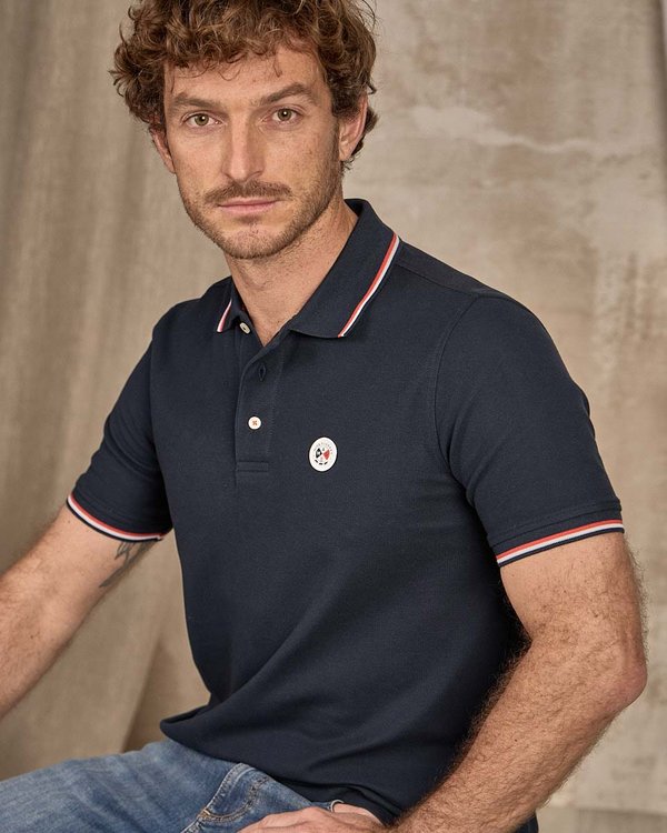 Polo manches longues bleu Polo manches longues bleu