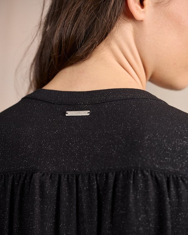 Blouse détail lurex noir Blouse détail lurex noir