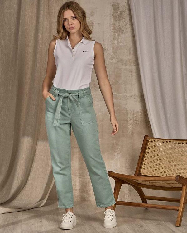 Polo sans manches blanc Polo sans manches blanc