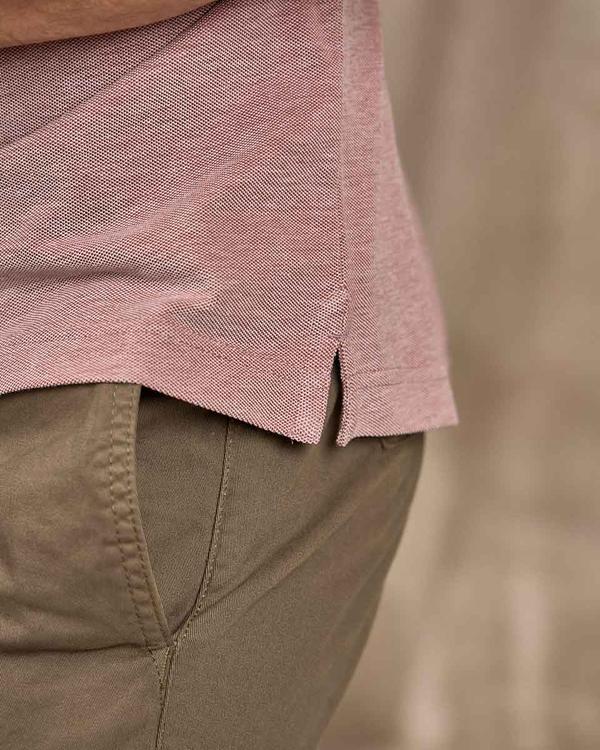 Polo chiné rose Polo chiné rose