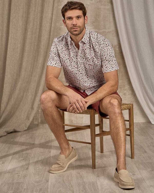 Chemise fleurie blanc Chemise fleurie blanc