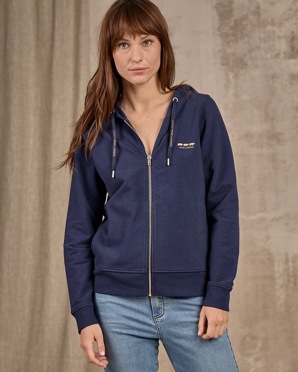 Sweat zippé bleu Sweat zippé bleu