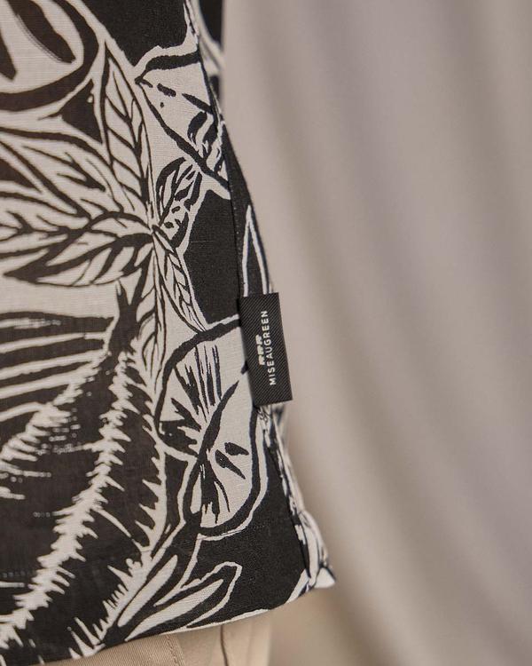 Chemise à feuillages noir Chemise à feuillages noir