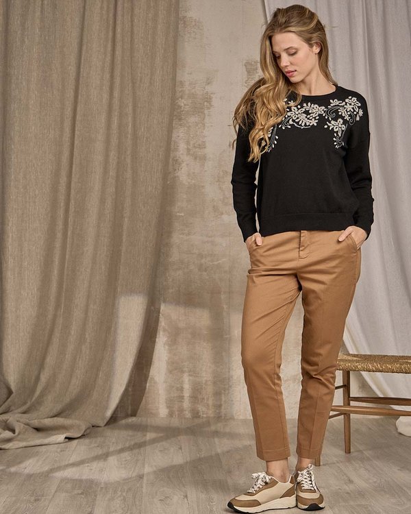 Pull col rond noir Pull col rond noir