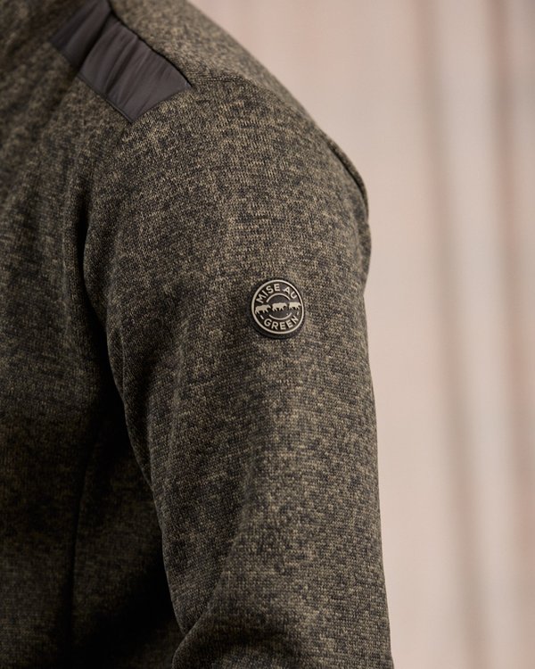 Blouson Polaire détail épaule vert Blouson Polaire détail épaule vert