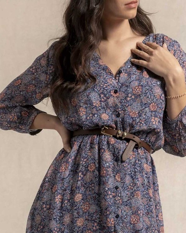 Robe longue fleurie