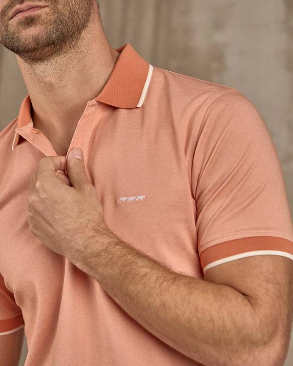 Polo chiné rose