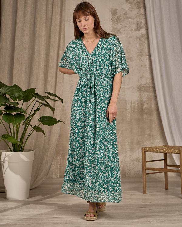 Robe longue imprimée vert Robe longue imprimée vert