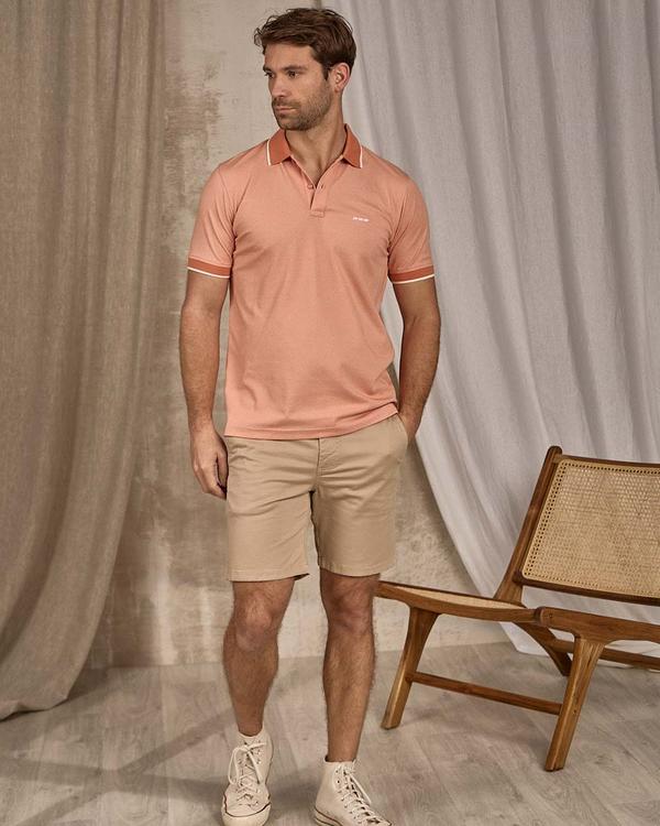 Polo chiné rose