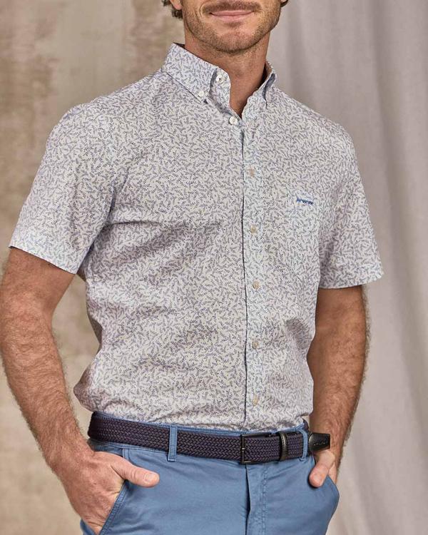 Chemise feuilles blanc Chemise feuilles blanc