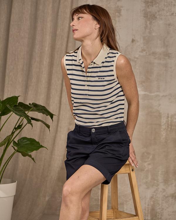 Polo sans manches bleu Polo sans manches bleu