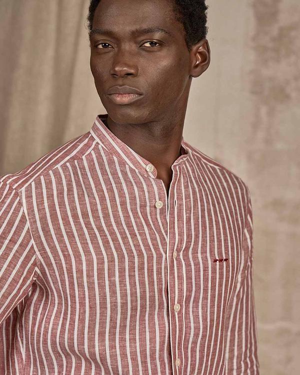 Chemise lin Dalian rouge Chemise lin Dalian rouge