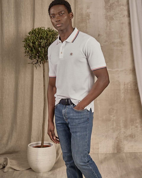 Polo manches longues blanc Polo manches longues blanc