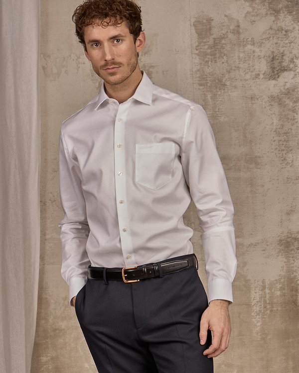 Chemise unie Easy care blanc Chemise unie Easy care blanc